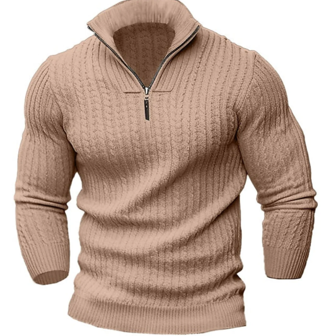 Luca | Classic Half-Zip Knitted Sweater