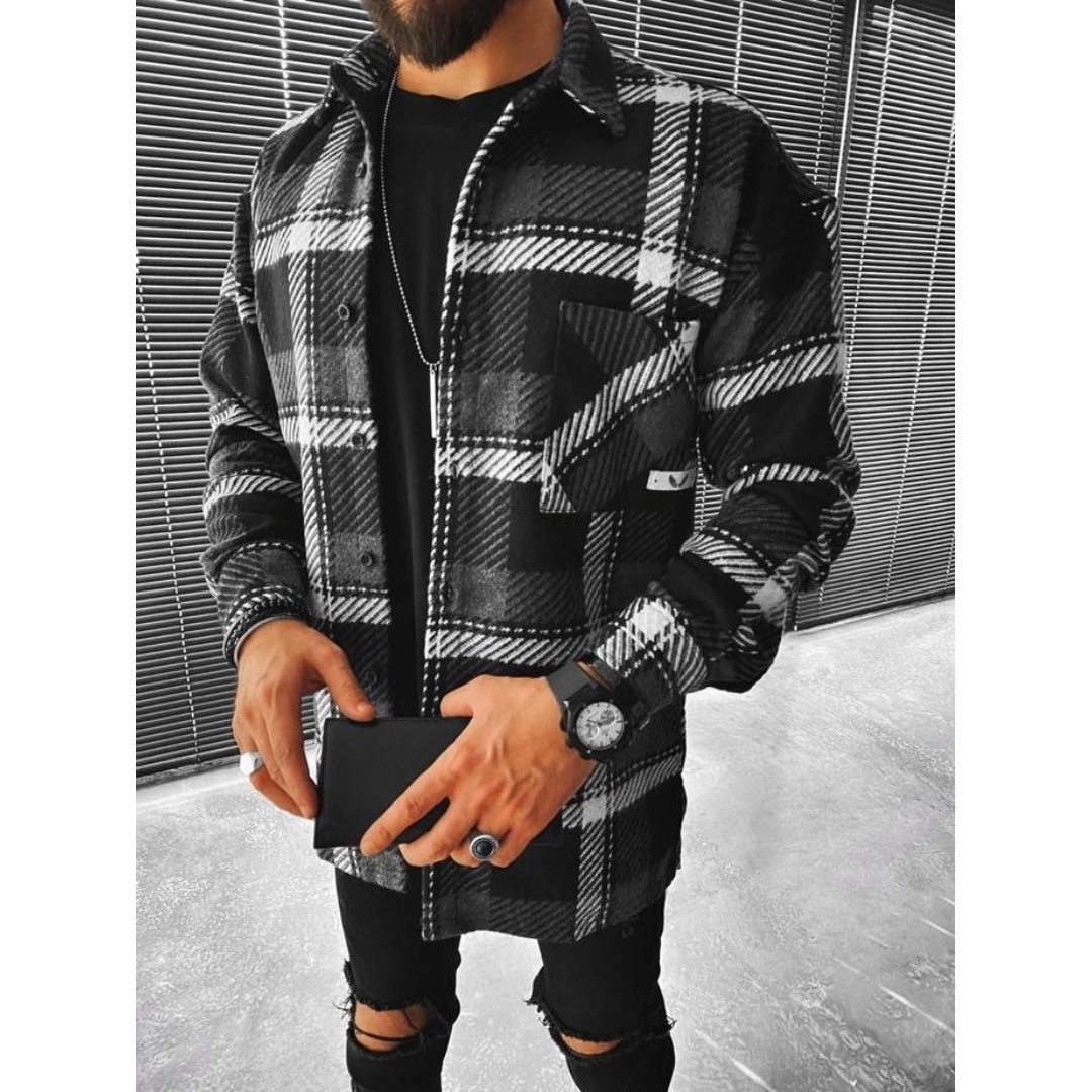 Grayson | Classic Plaid Flannel Shirt Jacket