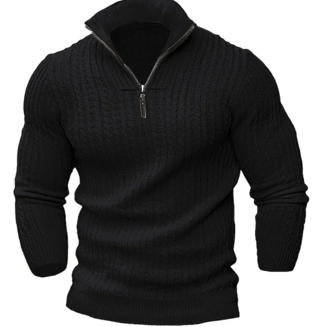 Luca | Classic Half-Zip Knitted Sweater