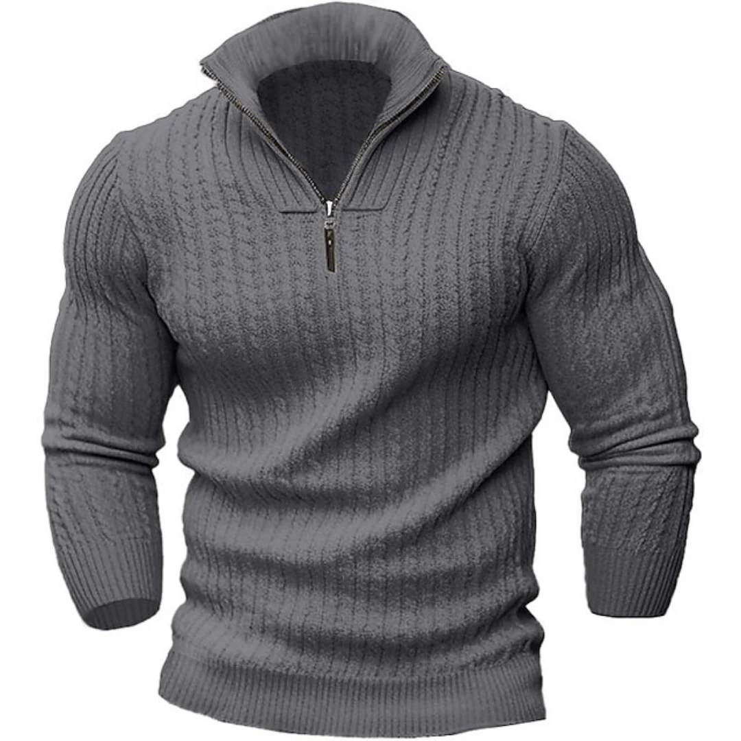 Luca | Classic Half-Zip Knitted Sweater